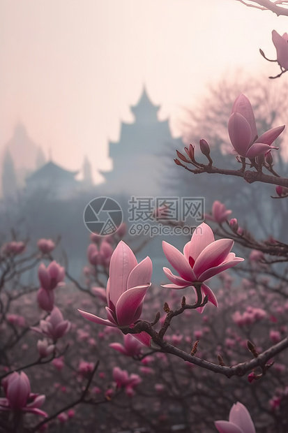 梅花背景竖版图片