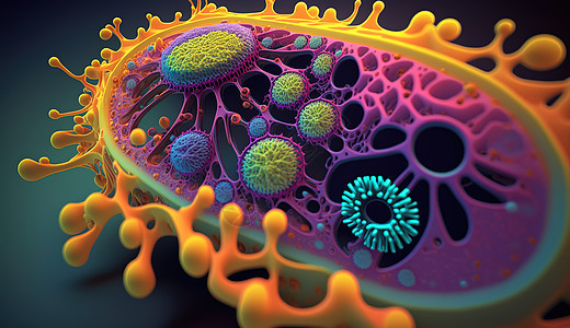 微观生物背景图片