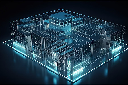 数字化科技机房高清图片
