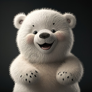 可爱小北极熊动漫高清图片