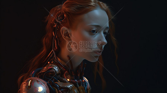 机器人女性图片