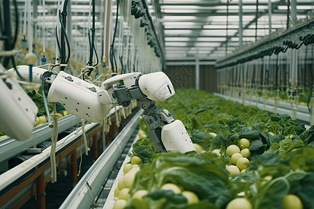 机器人智能西红柿种植工作图片