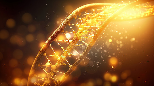 金色3D基因DNA医疗图片图片