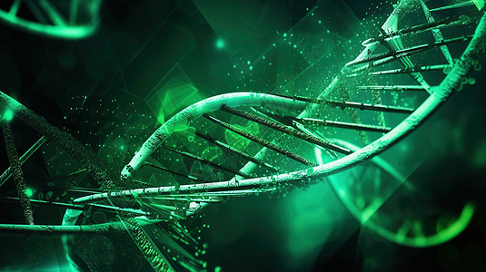 绿色DNA背景图片