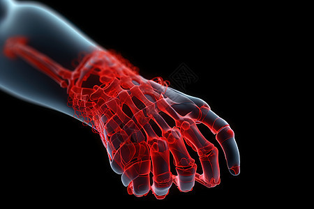 人体3D手部透视图片