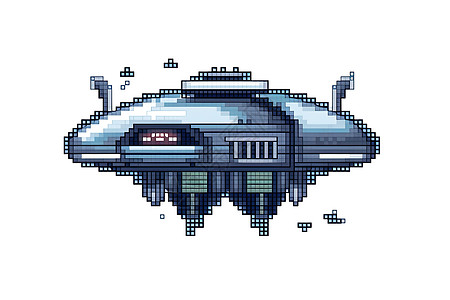 宇宙飞船像素图片素材