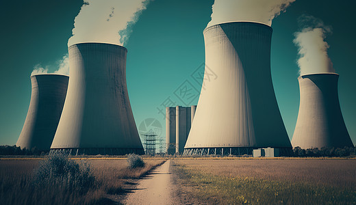核污染排放背景图片