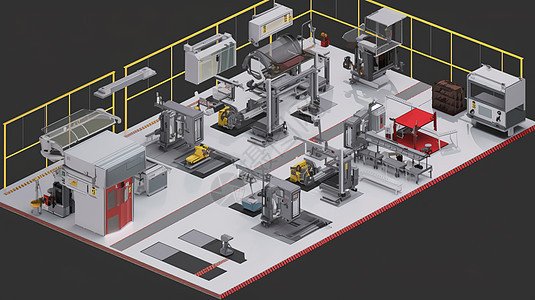工厂设备模型图片