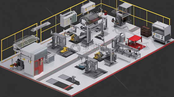 工厂设备模型图片