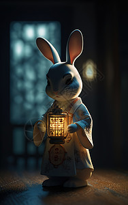 十二生肖之卯兔背景图片