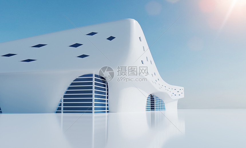 3D大气建筑空间图片