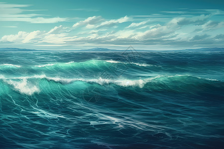 海浪背景背景图片