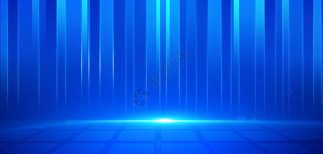 大气房间商务科技光效蓝色背景设计图片