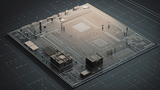 科技芯片主板图片