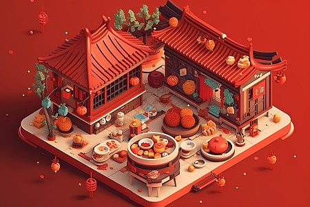 丰富的中国菜肴图片