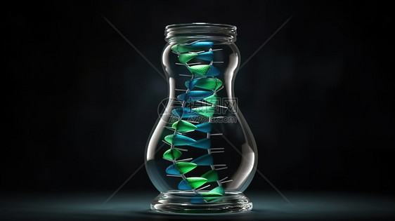 瓶子里的DNA图片