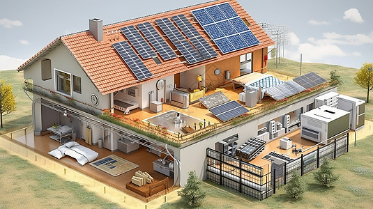 太阳能房屋图片