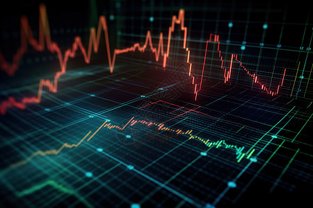 数据线条金融股市数据插画