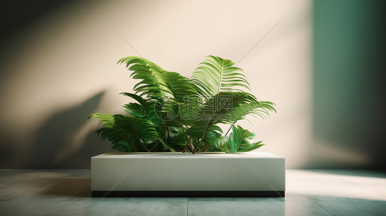 阳光下的植物背景图片