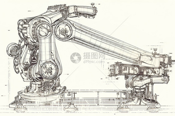 机械3D插图图片