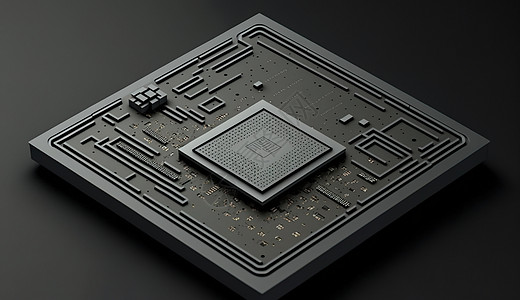 电子科技ppt插画-电子科技ppt卡通-虚拟机器人数字艺术插图-摄图网