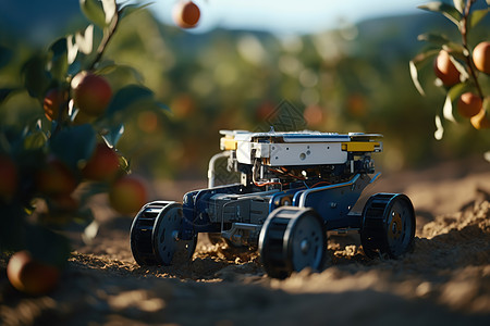 果园里的机器人图片