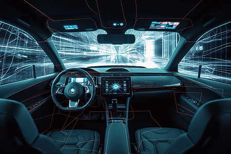 智能汽车无人驾驶高清图片