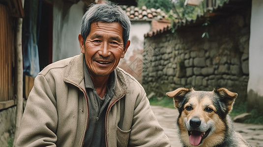 年迈的农村老人图片