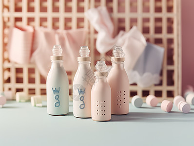 可爱的婴儿奶瓶图片