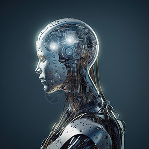 金属智能机器人图片