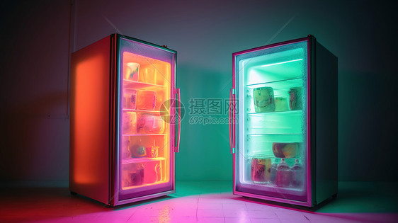 镭射激光冰箱图片