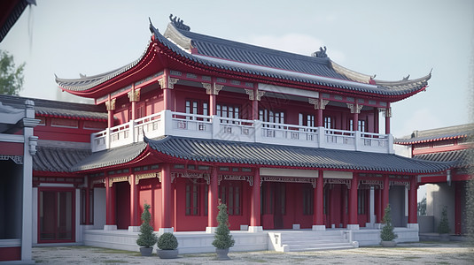中国古代建筑模型图片