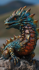 西方怪兽龙数字艺术图片素材