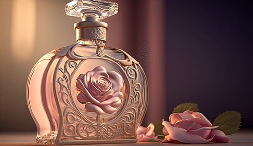 传统欧式风格玫瑰花香水图片