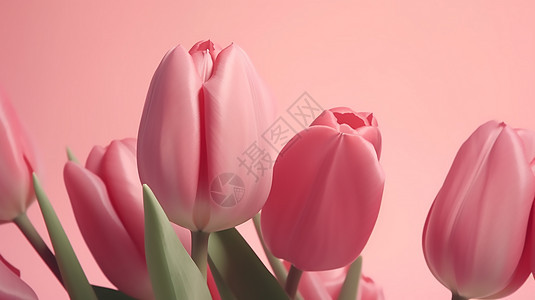 简约郁金香花朵背景图片