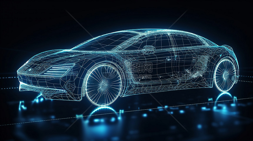 未来科技人工智能流线汽车图片