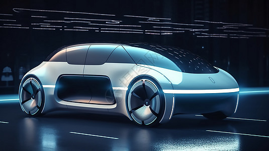 未来科技人工智能流线汽车图片