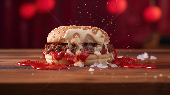 汉堡快餐食物图片