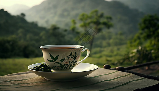 一杯高品质的茶水图片