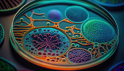 培养皿中的真菌创意场景图片