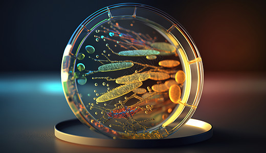 抽象微生物场景图片