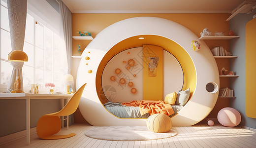 简约的儿童卧室设计图片