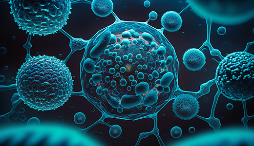 病毒与细菌的微观世界图片