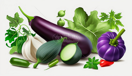 绿色健康蔬菜图片