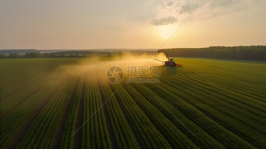 喷洒农药的机器图片