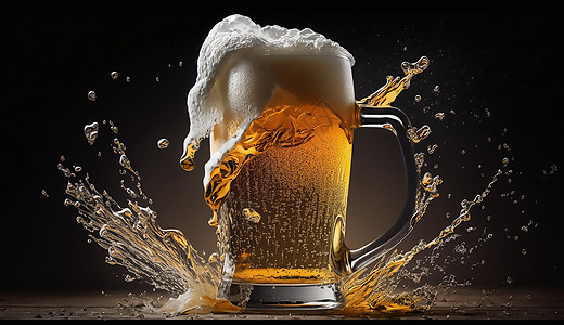 冰凉的啤酒图片