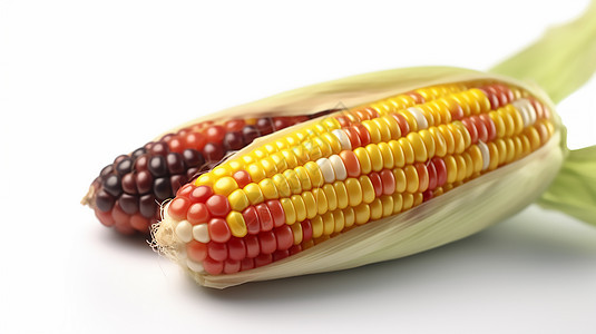 彩色玉米背景图片
