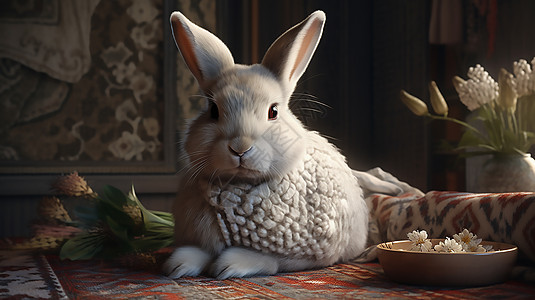 可爱宠物兔子图片