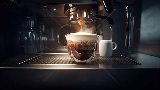 咖啡机高级高端咖啡图片