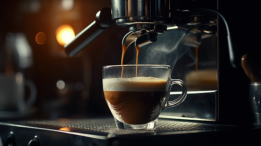 咖啡机咖啡商业图片